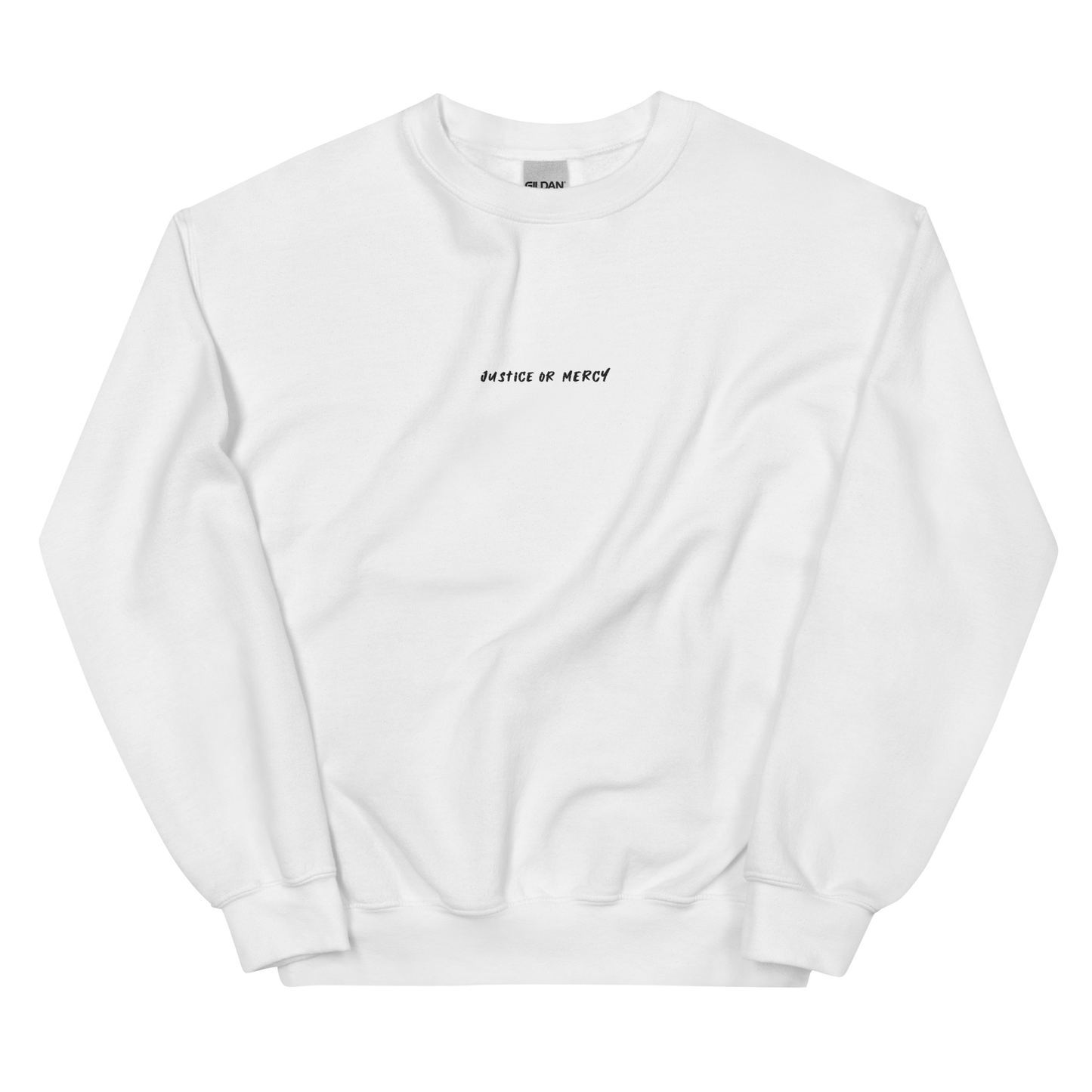 Embroidered JusticeOrMercy Sweatshirt